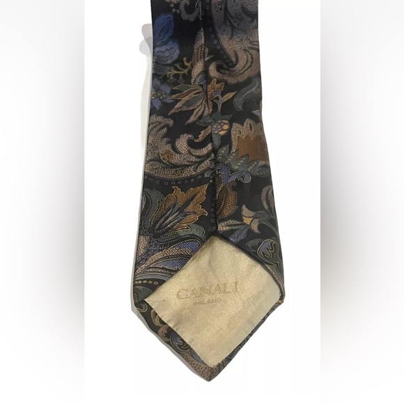 CANALI Silk Necktie Floral Design - Picture 4 of 7